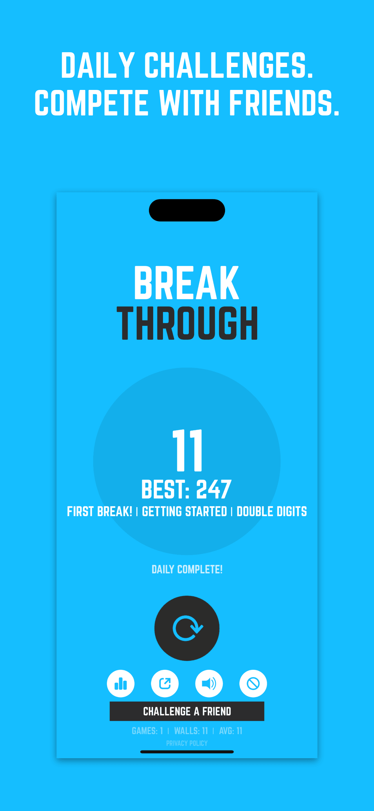 Daily Challenges. Compete with Friends.