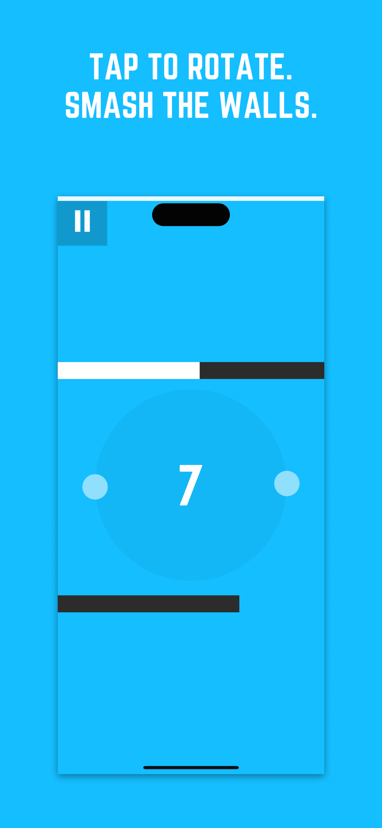 Tap to Rotate. Smash the Walls. - Gameplay